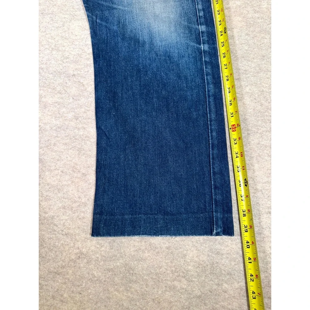 Levis 501 Original Jeans Mens 38x34 Blue Distressed Denim Cotton Straight Leg